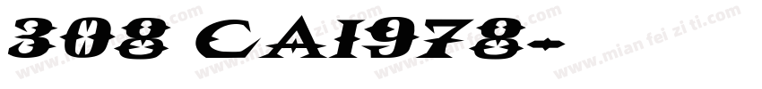 308 cai978字体字体转换